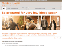 Tablet Screenshot of glucagenhypokit.com